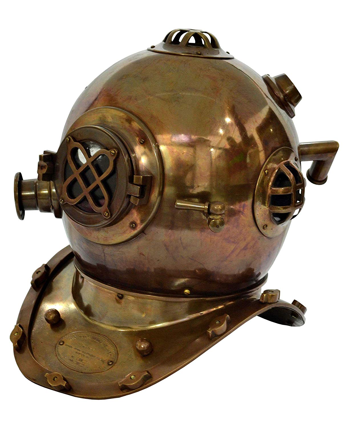 U.S Mark IV Antique DIVING DIVERS Helmet Full Size 18 Inch Scuba Deep ...